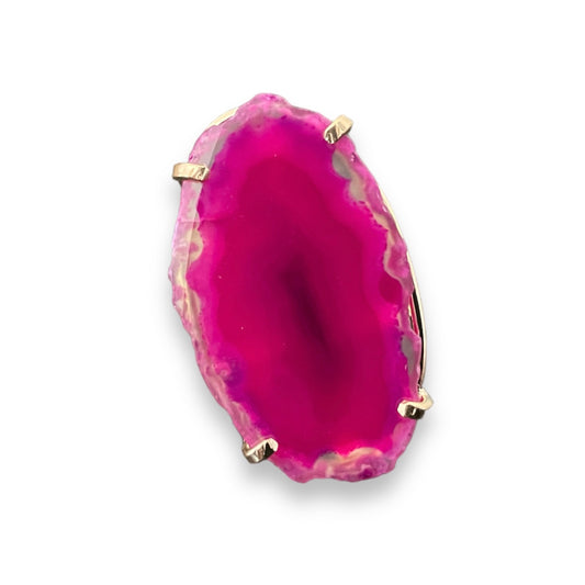 Ring Saudade Pink Agate