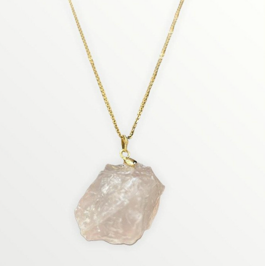 Necklace Rocky Rose Quartz