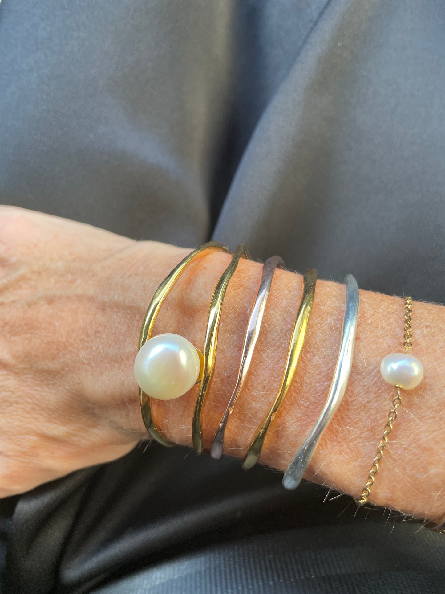 Double bracelet pearl