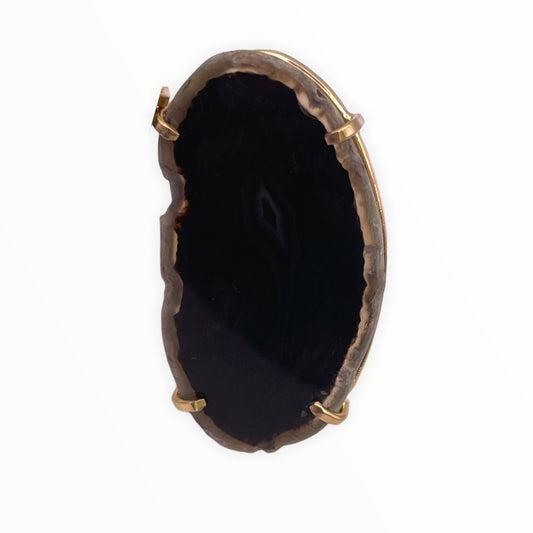 Ring Saudade Dark Agate